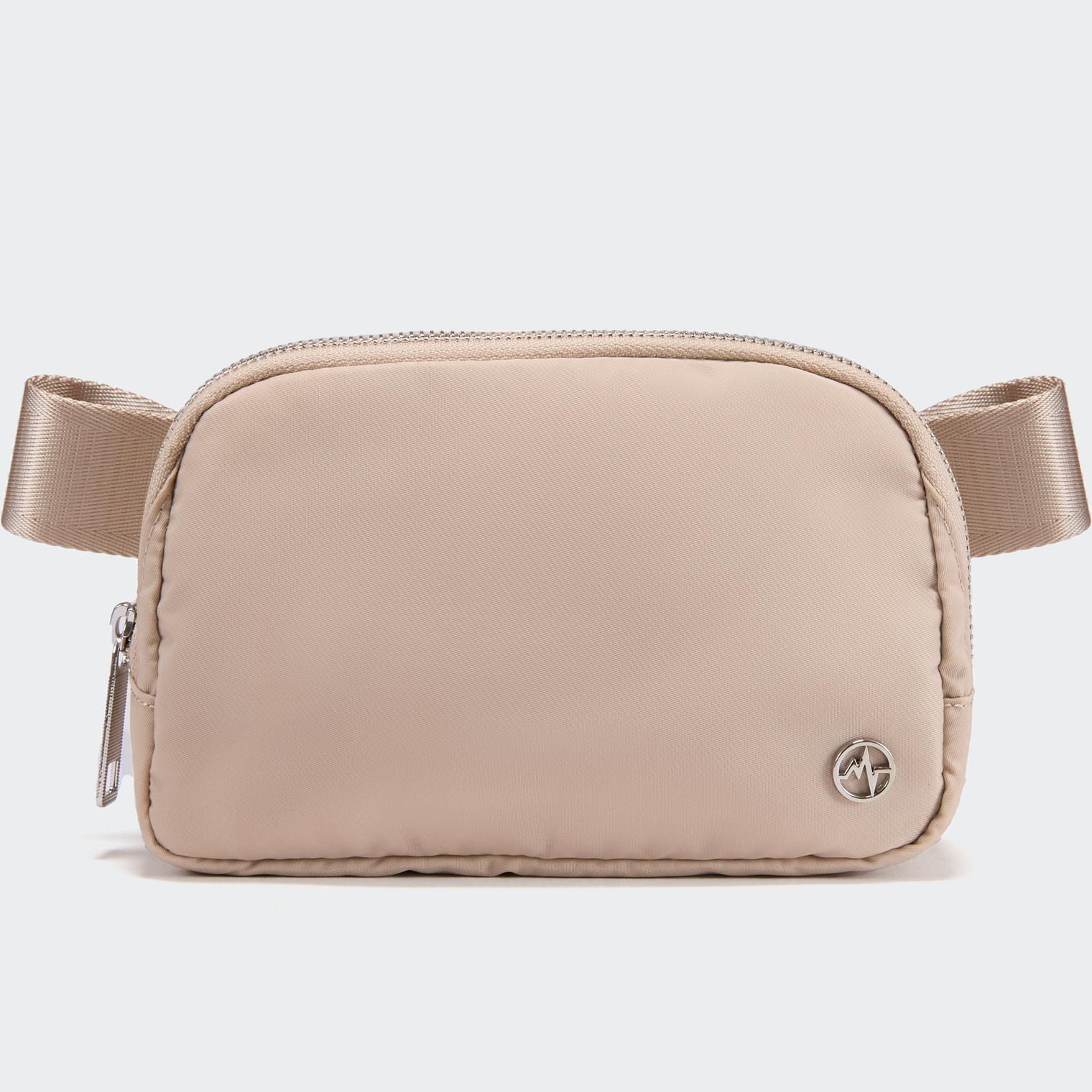 Pander Everywhere Belt Bag 1L in Raw Linen Beige - front view
