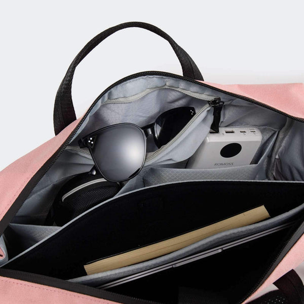 Pander 16-inch laptop work bag in Pink, open padded laptop compartment