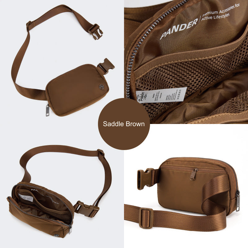 Pander Everywhere Belt Bag 1L in Saddle Brown - product detail 4