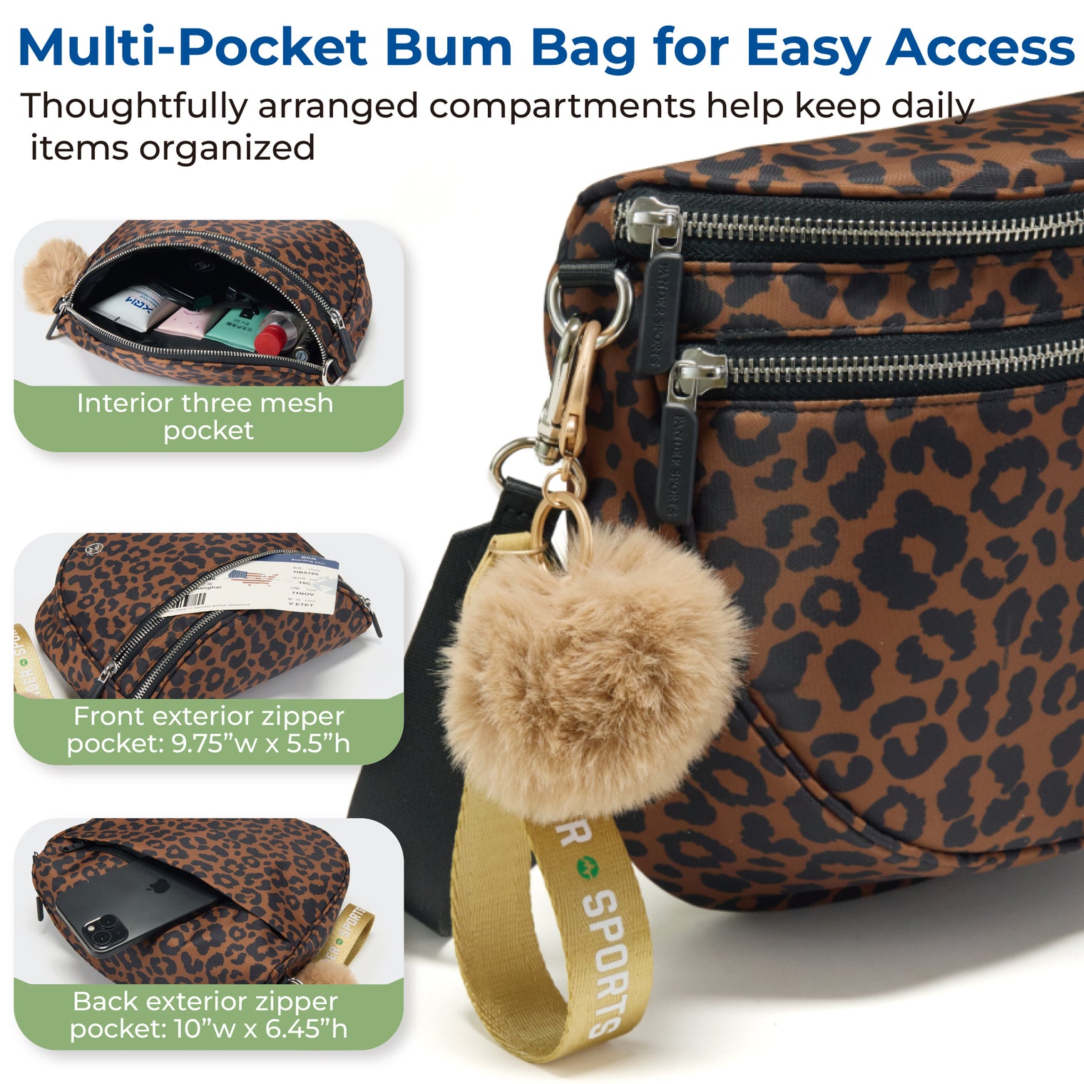 Pander Crossbody Bum Bag