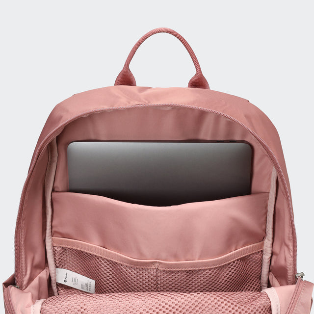 Pander 22L Mauve backpack interior tech sleeve and mesh organizer