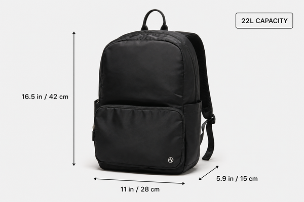 Pander 22L backpack measurements: 11 by 5.9 by 16.5 inches