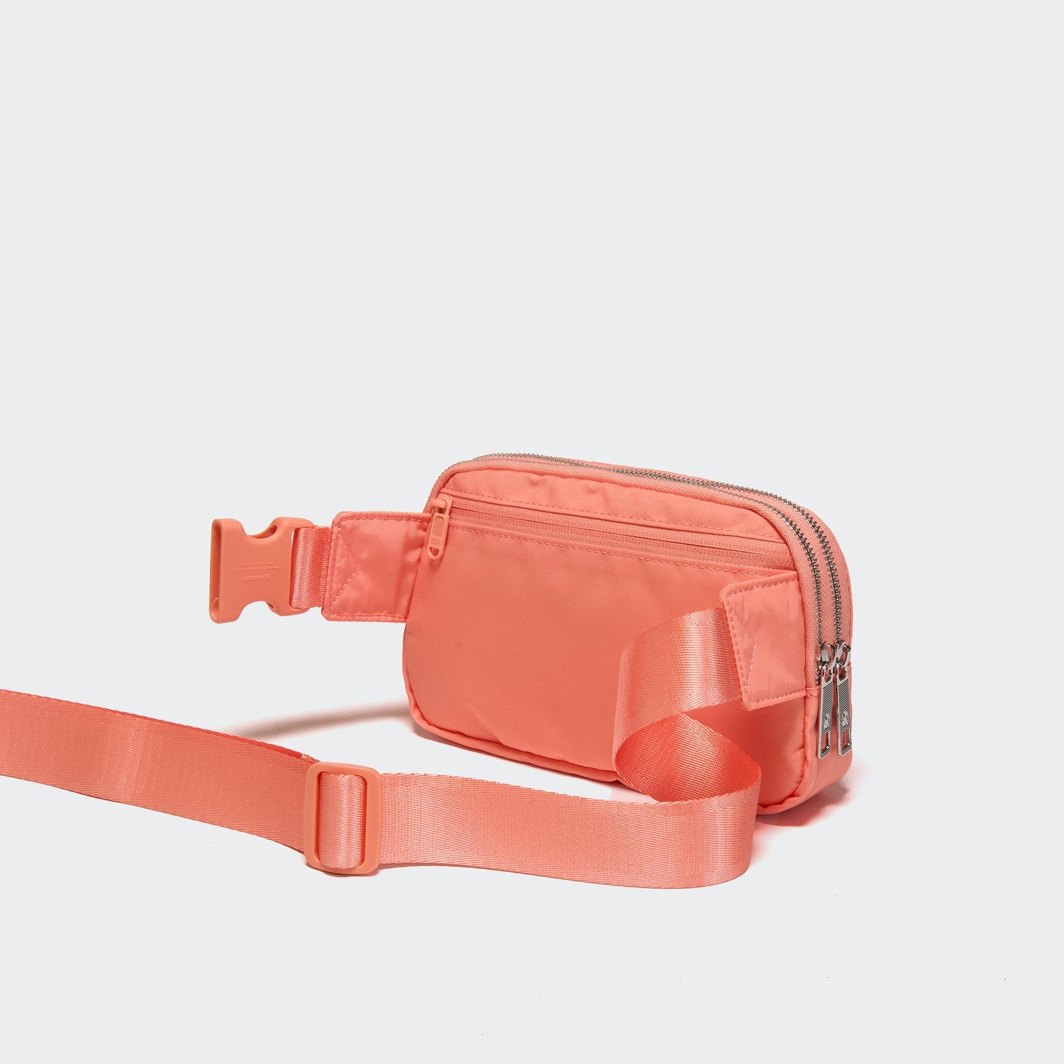 Pander 5 zipper pocket 2L belt bag in Dark Salmon, product detail view 4