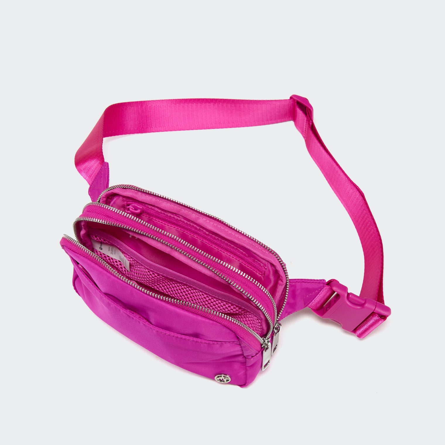 Pander 5 zipper pocket 2L belt bag in Grape Purple, product detail view 6