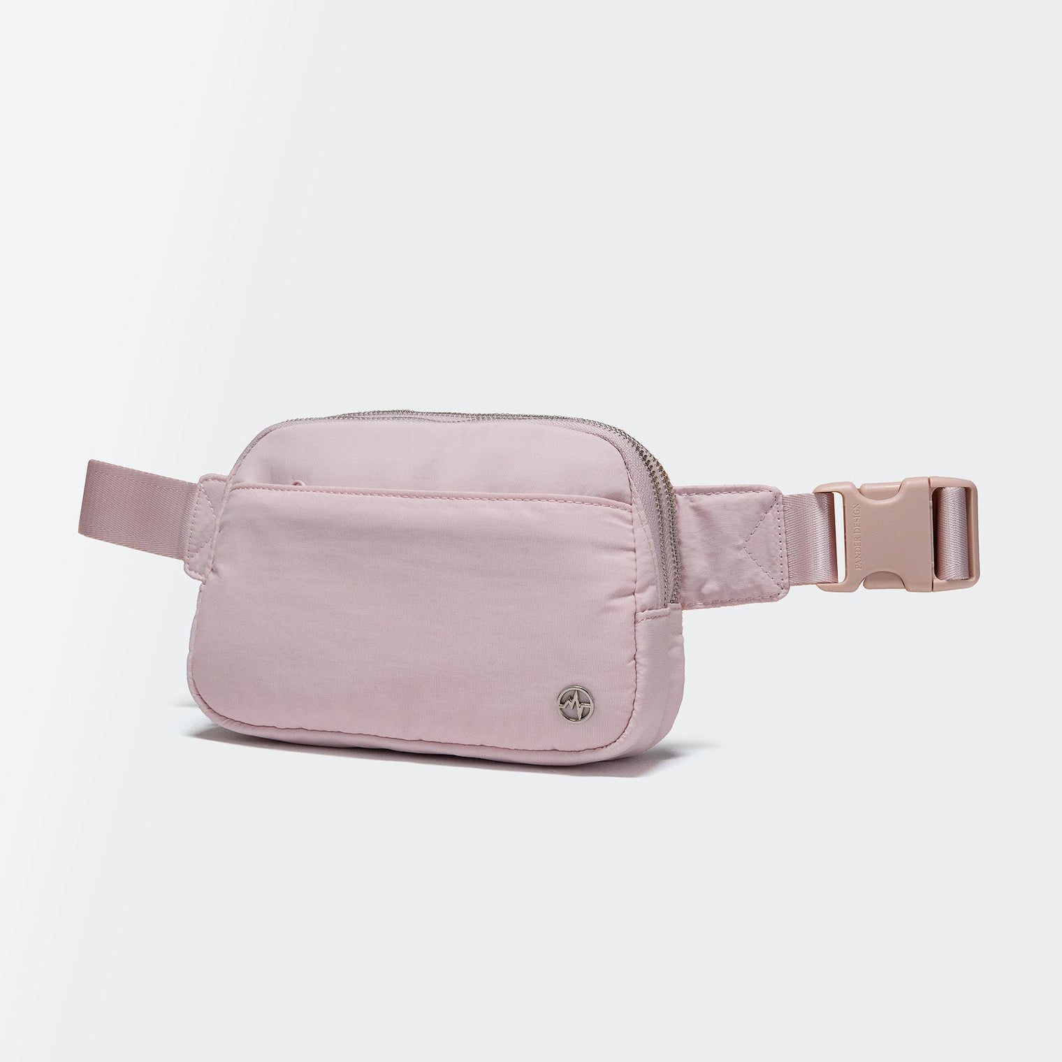 Pander 5 zipper pocket 2L belt bag in Pink, product detail view 4