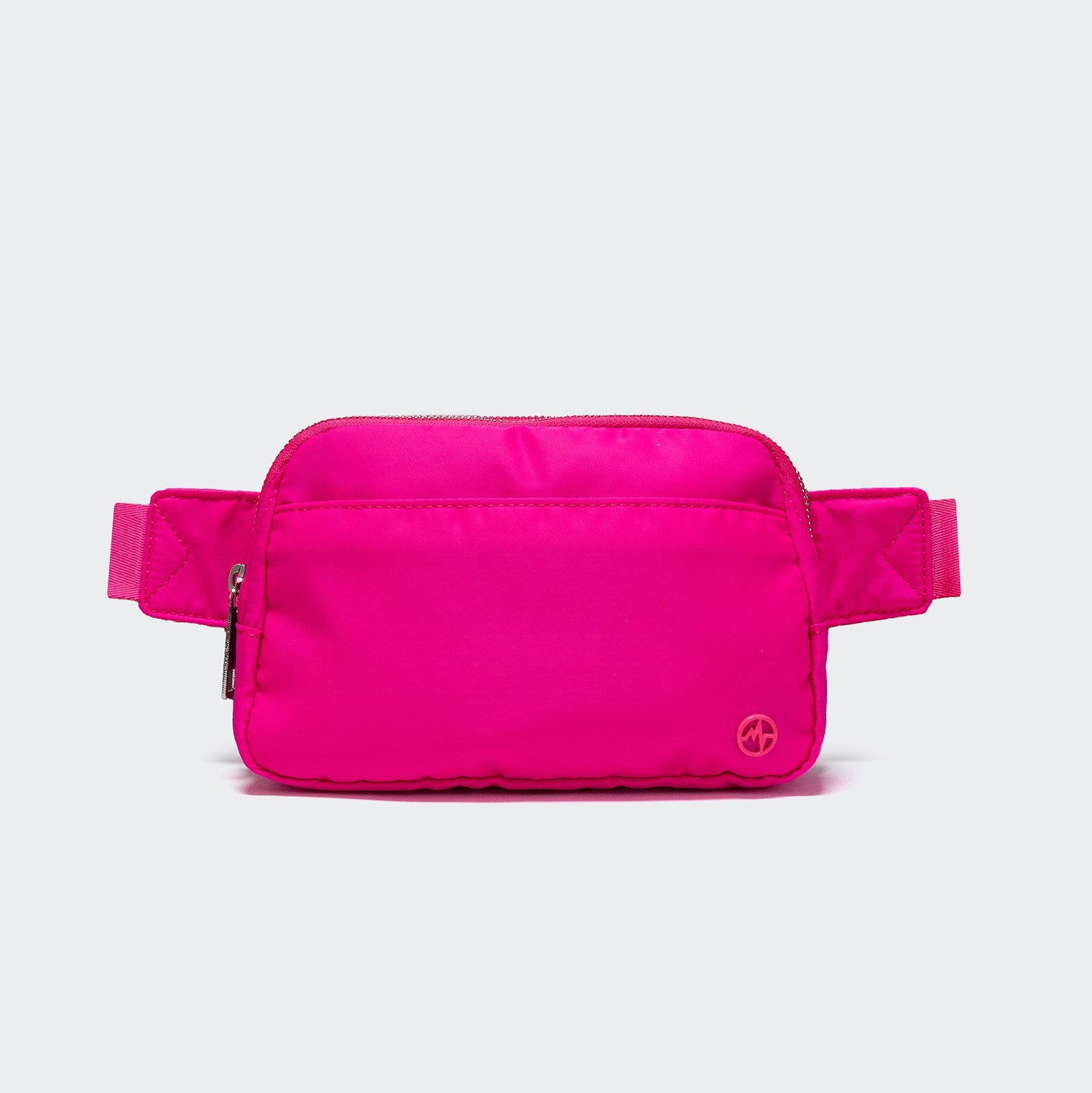 Pander 5 zipper pocket 2L belt bag in Sonic Pink, product detail view 4