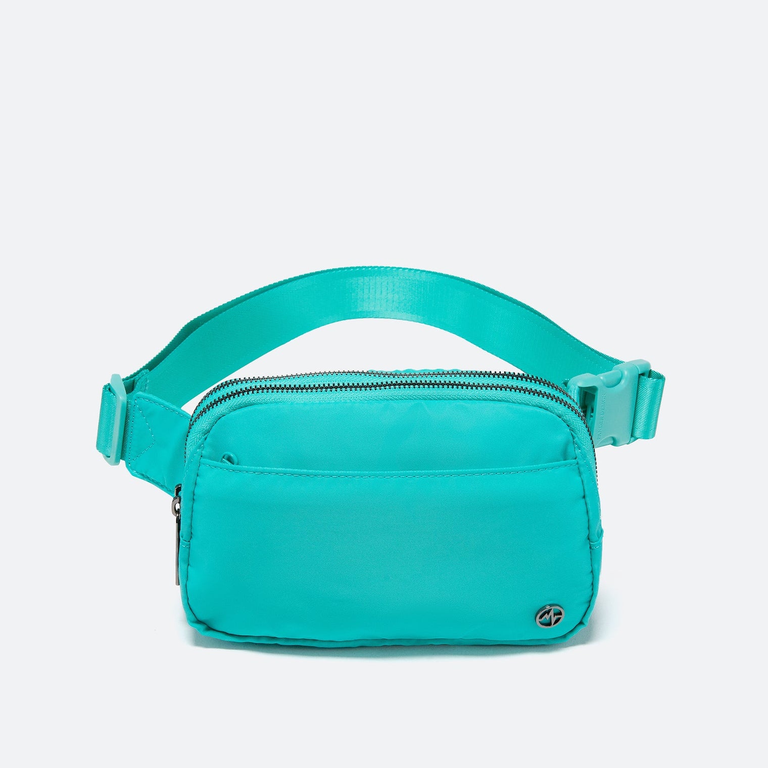 Pander 5 zipper pocket 2L belt bag in Teal Blue, product detail view 1