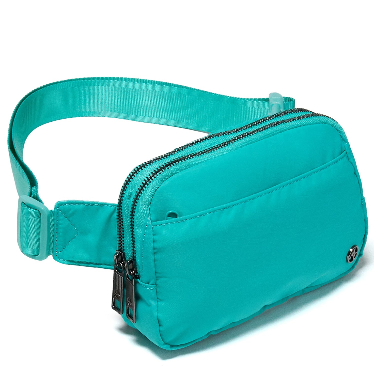 Pander 5 zipper pocket 2L belt bag in Teal Blue, product detail view 3