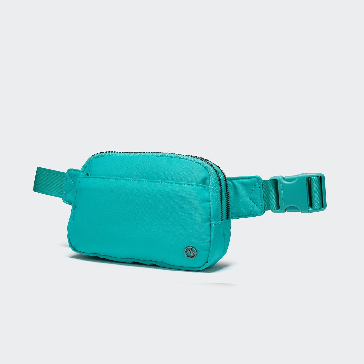 Pander 5 zipper pocket 2L belt bag in Teal Blue, product detail view 4
