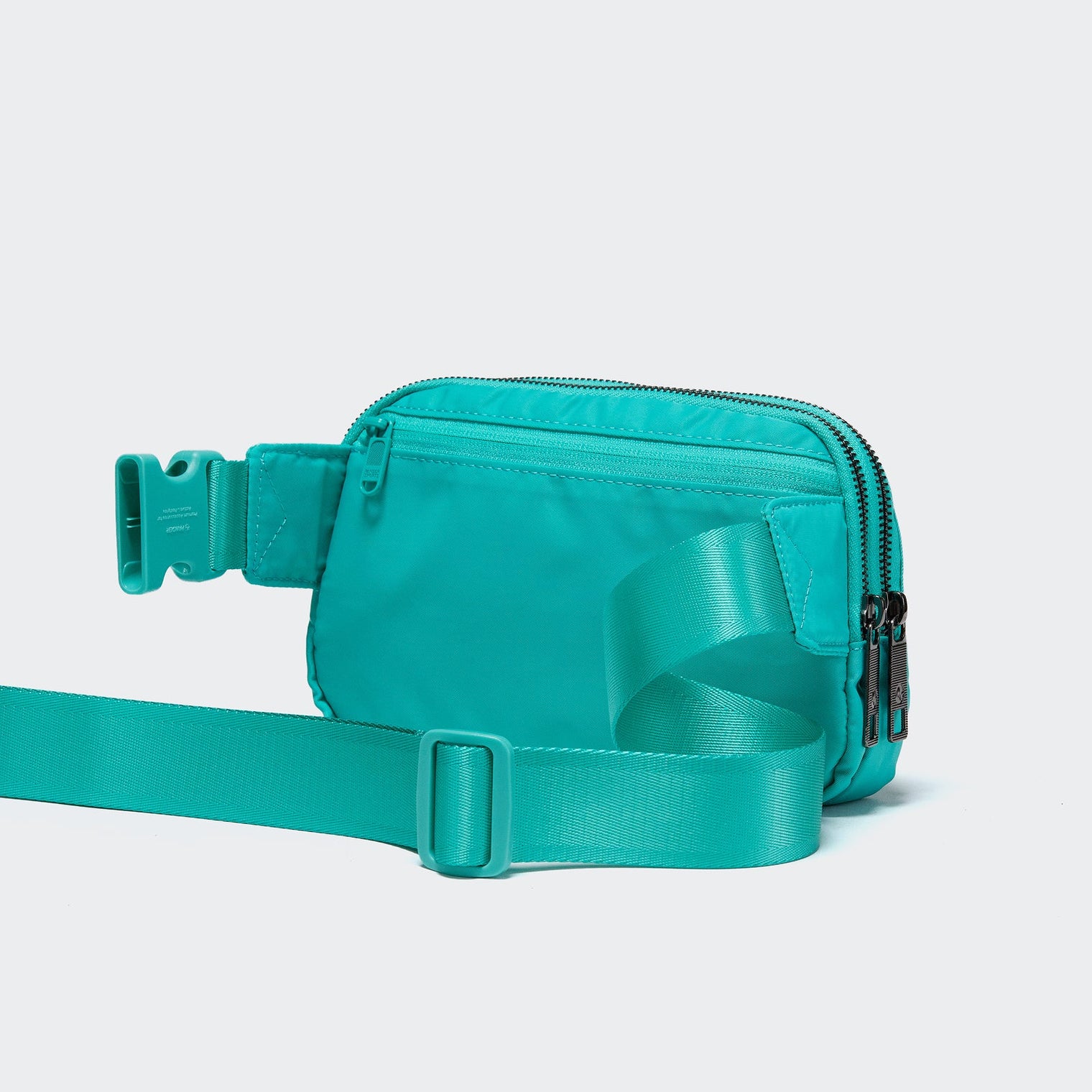 Pander 5 zipper pocket 2L belt bag in Teal Blue, product detail view 5