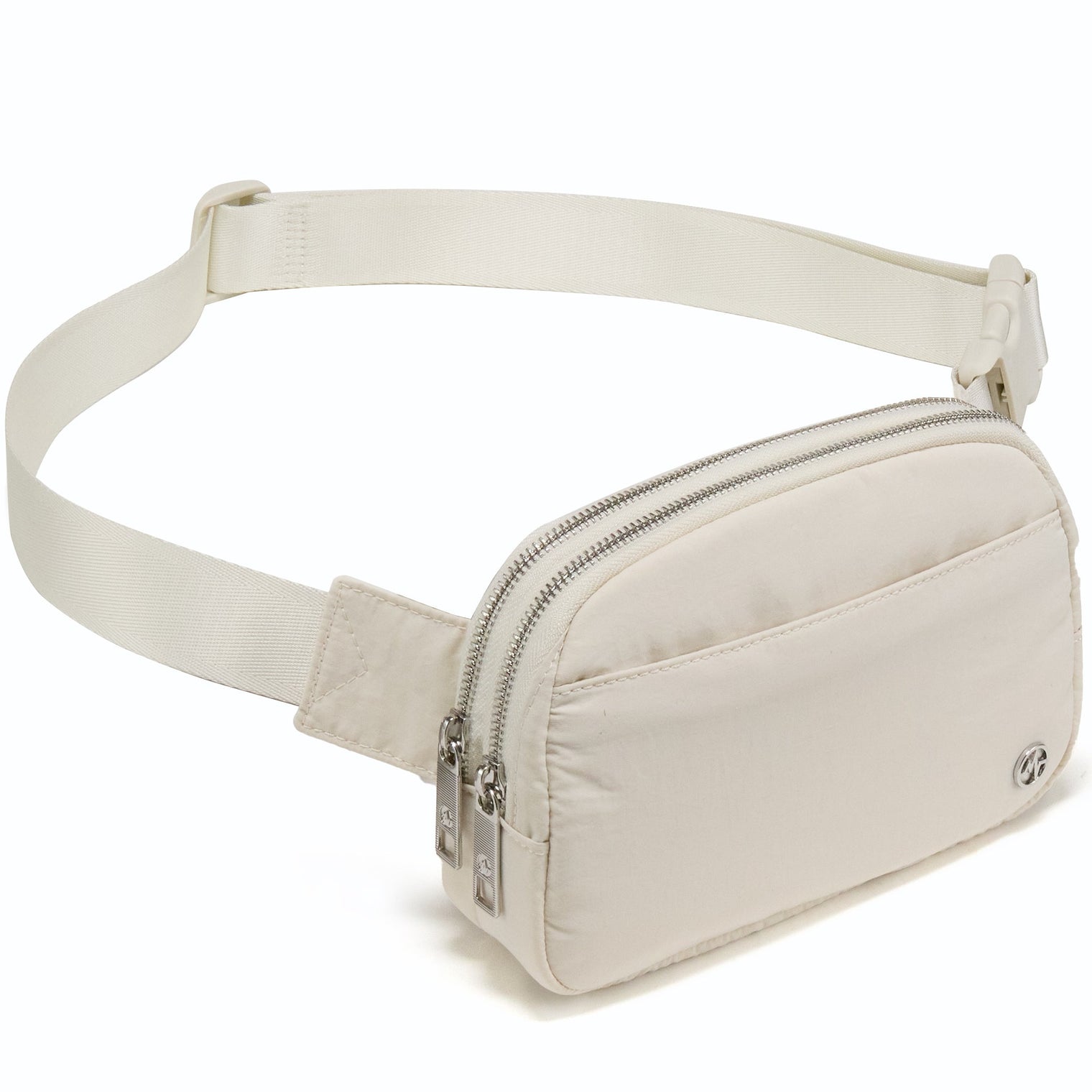 Pander 5 zipper pocket 2L belt bag in White Opal, product detail view 2