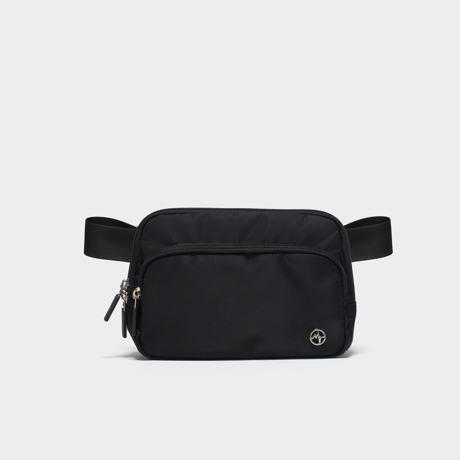 Pander 6-pocket crossbody belt bag in Black front view