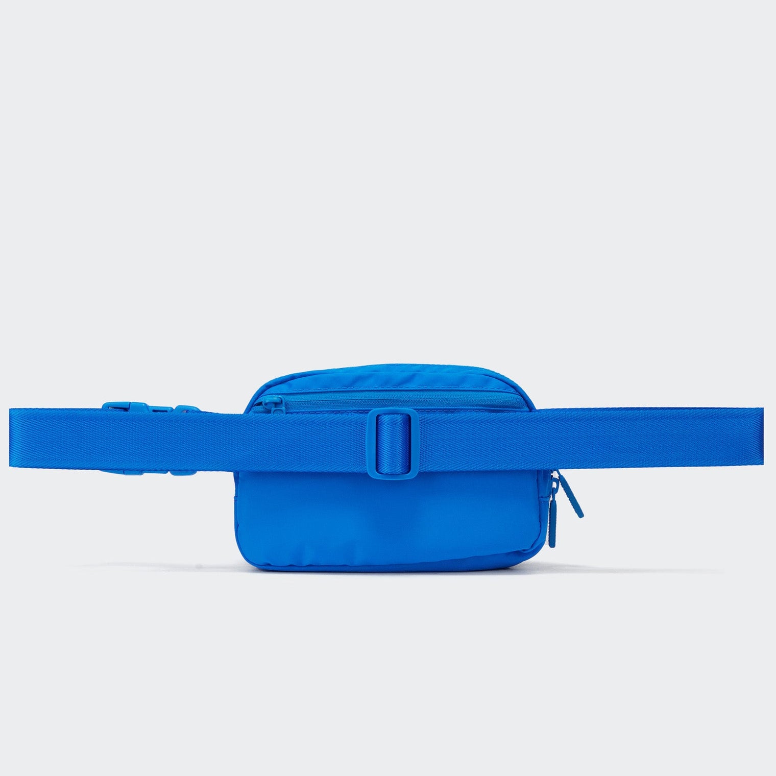Pander 1L double zipper water-repellent nylon belt bag in Capri Blue, product view 3