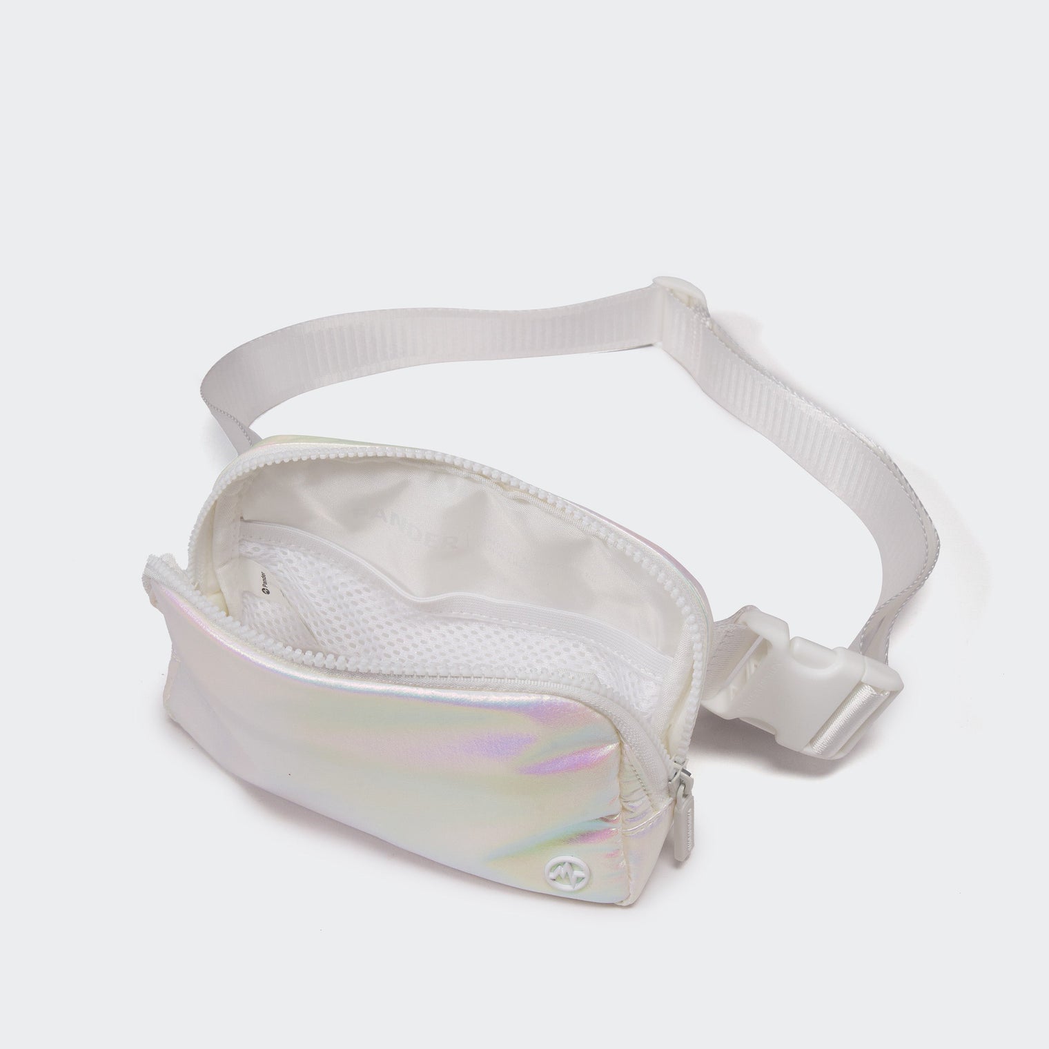 Pander 1L double zipper water-repellent nylon belt bag in Iridescent, product view 6