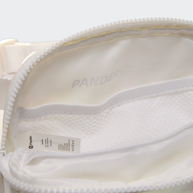 Pander 1L double zipper water-repellent nylon belt bag in Iridescent, product view 8