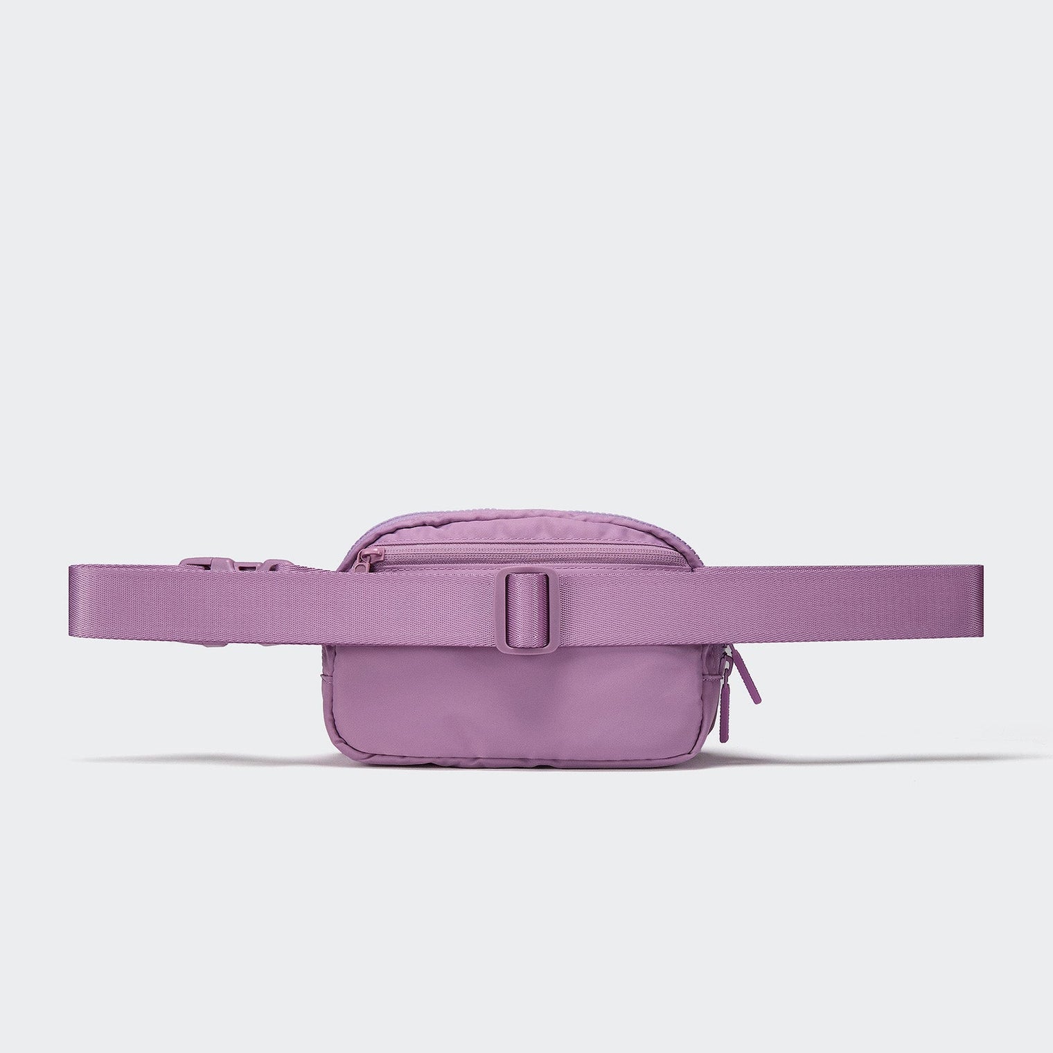 Pander 1L double zipper water-repellent nylon belt bag in Light Purple, product view 3