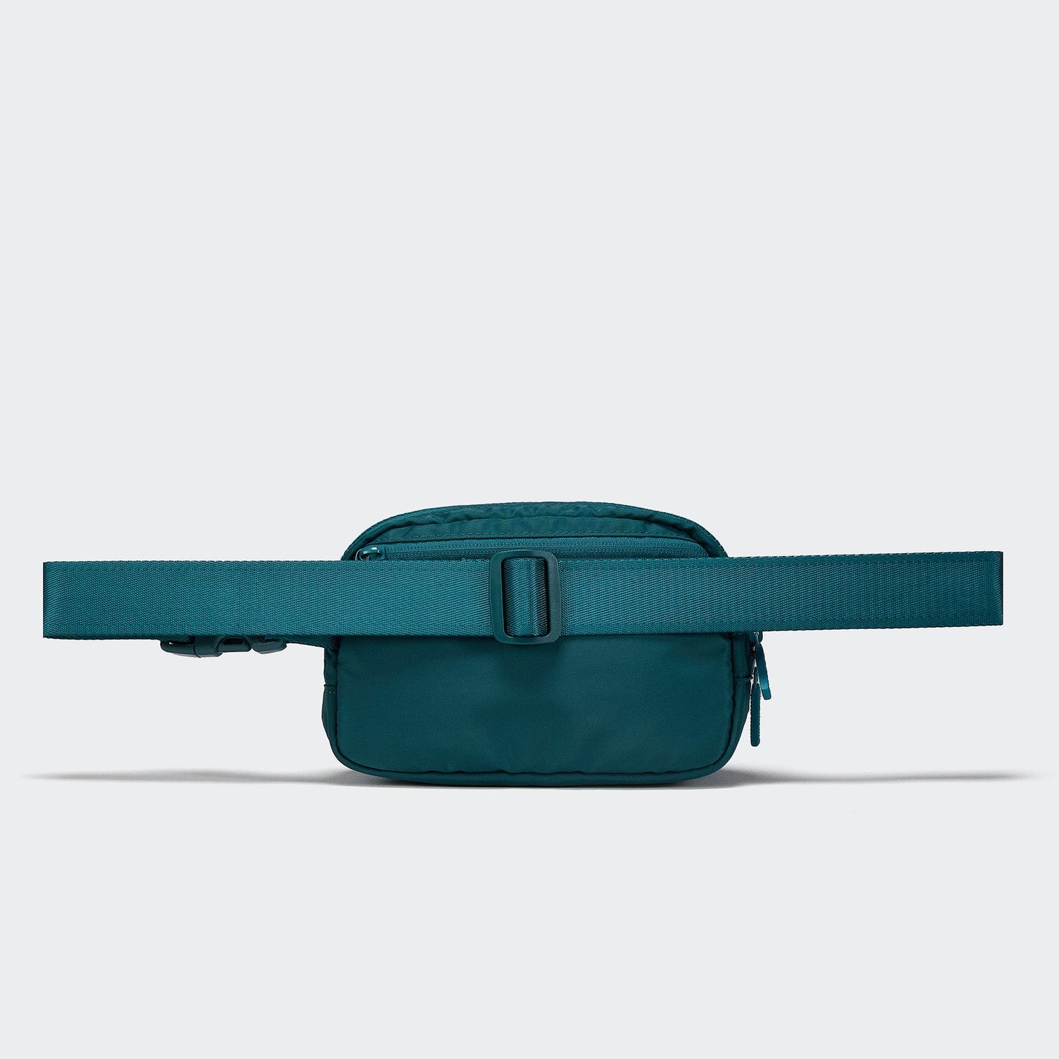 Pander 1L double zipper water-repellent nylon belt bag in Teal Blue, product view 3