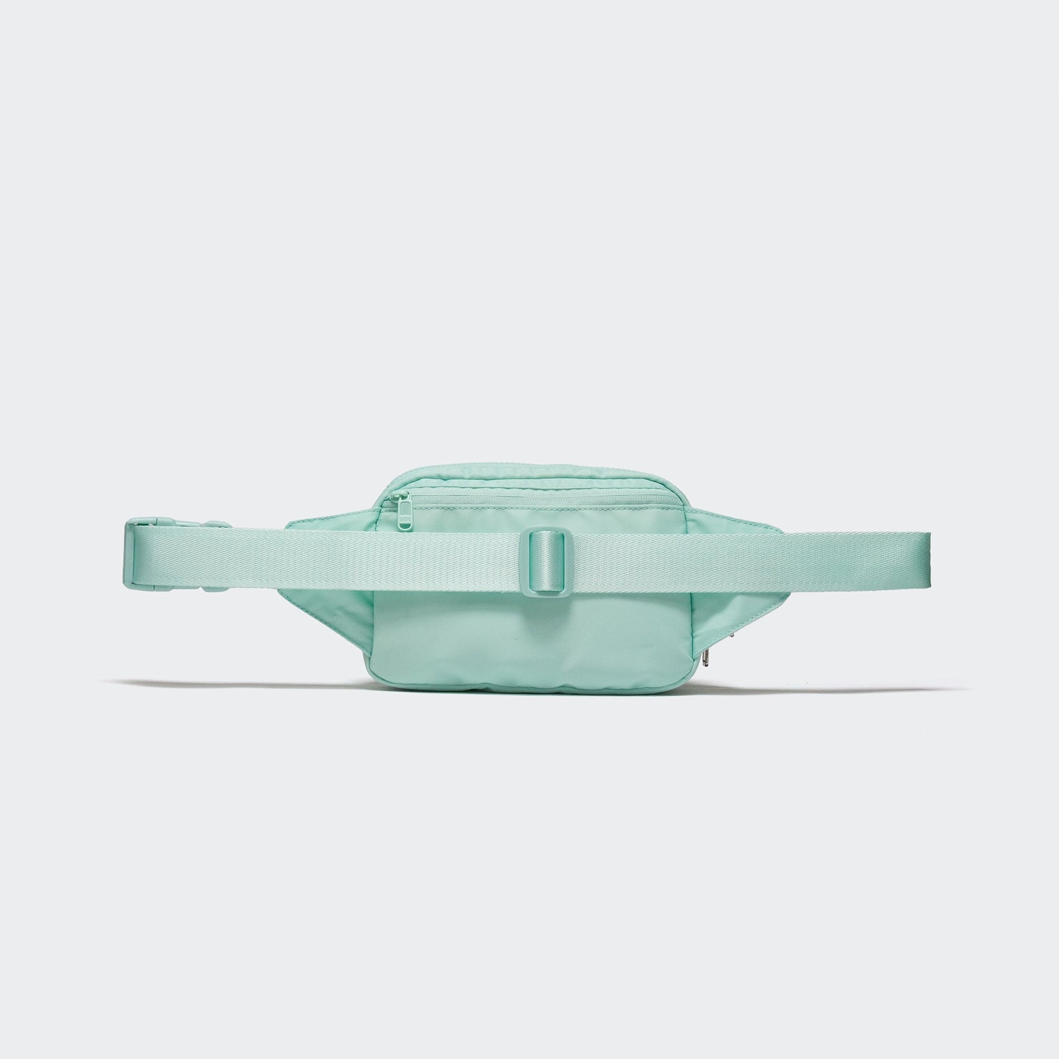 PANDER large crossbody waist pack in Teal Blue, adjustable strap view