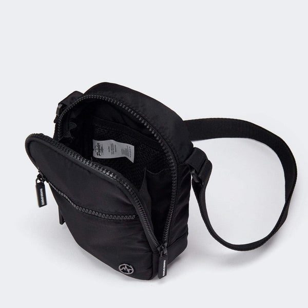 Pander Easy Access 1.5L crossbody bag in Black, open interior compartment