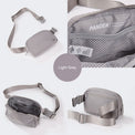Pander Everywhere Belt Bag 1L in Light Grey - product detail 2
