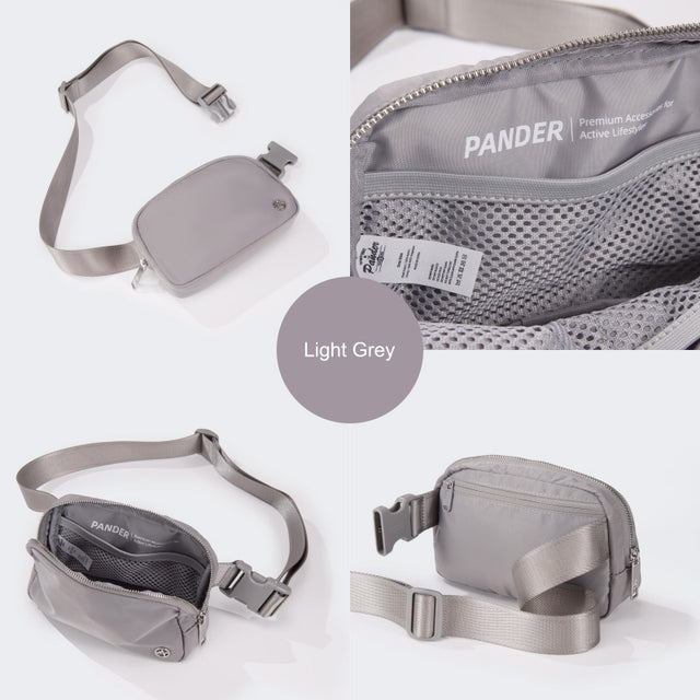 Pander Everywhere Belt Bag 1L in Light Grey - product detail 2