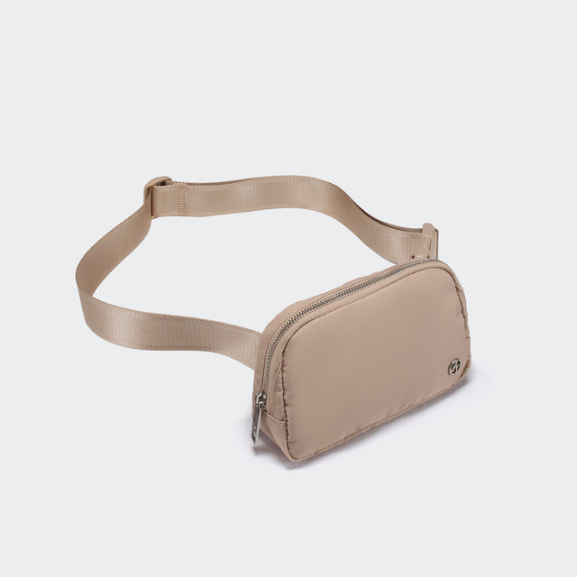 Pander Everywhere Belt Bag 1L in Raw Linen Beige - product detail 2