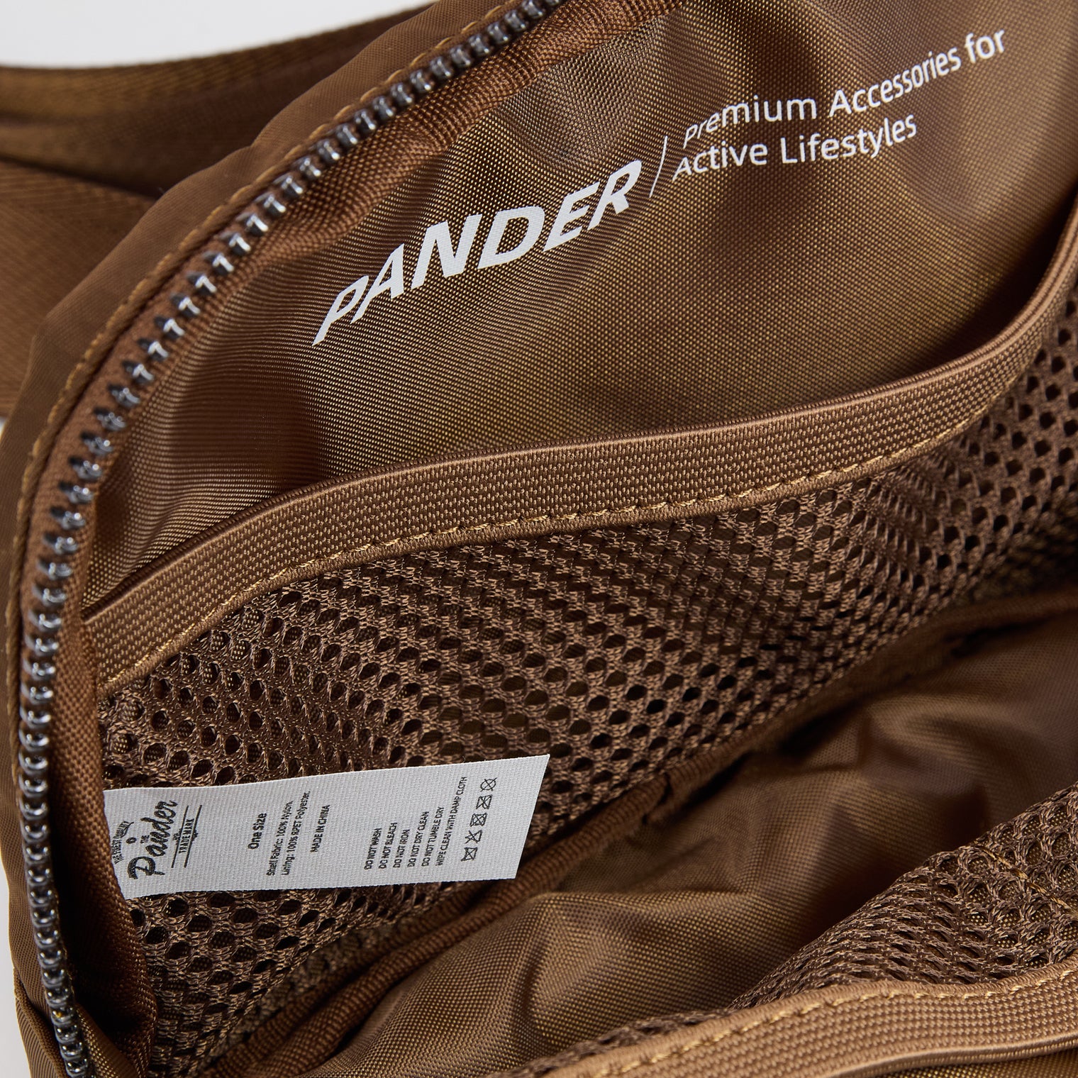 Pander Everywhere Belt Bag 1L in Saddle Brown - product detail 2
