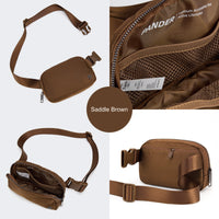Pander Everywhere Belt Bag 1L in Saddle Brown - product detail 4