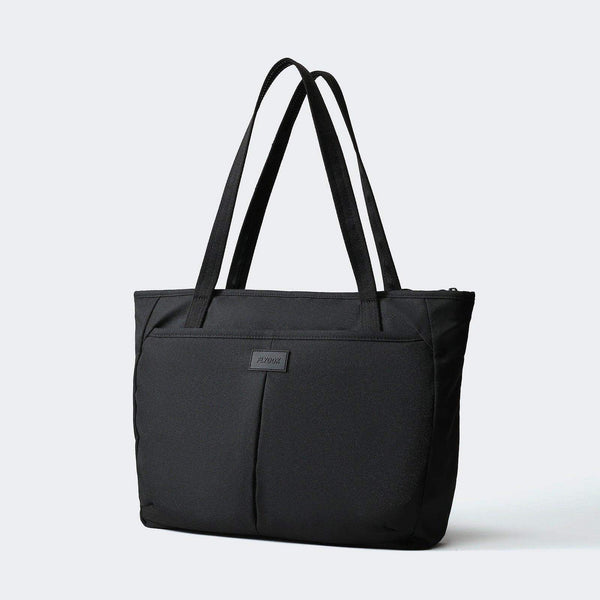 Pander 15L work tote in Black, three-quarter front view