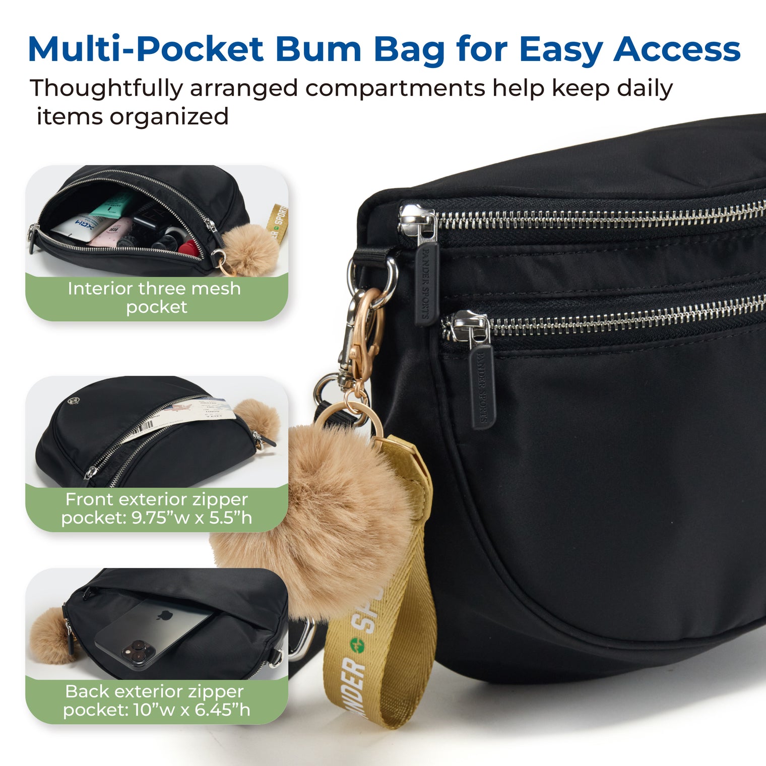 Pander Crossbody Bum Bag