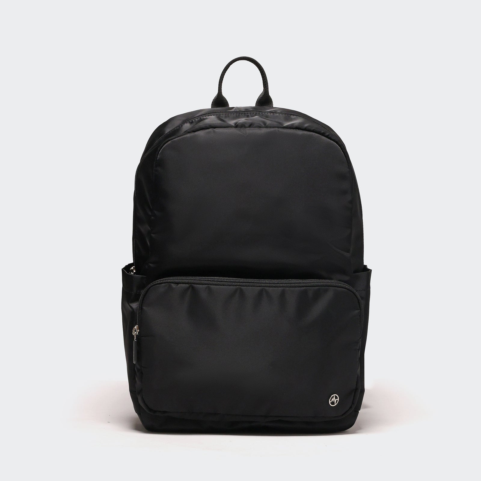 Pander 22L commuter backpack in Black, front view