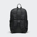 Pander 22L Black backpack breathable mesh back panel and padded shoulder straps