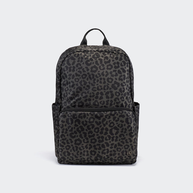 Pander 22L everyday commuter backpack in Grey Leopard, front product view