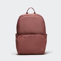 Pander 22L everyday commuter backpack in Mauve, front product view