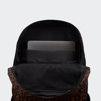 Pander 22L Midnight Leopard backpack interior tech sleeve and mesh organizer