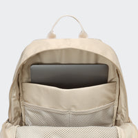 Pander 22L Raw Linen backpack interior tech sleeve and mesh organizer