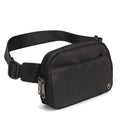 Pander 5 zipper pocket 2L belt bag in Black Polyester, product detail view 5