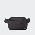 Pander 5 zipper pocket 2L belt bag in Black Polyester, product detail view 6
