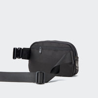 Pander 5 zipper pocket 2L belt bag in Black Polyester, product detail view 9