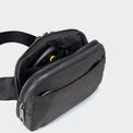 Pander 5 zipper pocket 2L belt bag in Black Polyester, product detail view 12