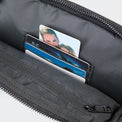 Pander 5 zipper pocket 2L belt bag in Black Polyester, product detail view 13
