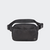 Pander 5 zipper pocket 2L belt bag in Black Polyester, front view with adjustable strap