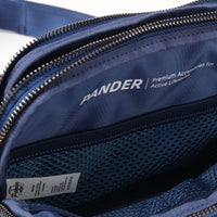 Pander 5 zipper pocket 2L belt bag in Blue Perennial, product detail view 9