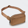 Pander 5 zipper pocket 2L belt bag in Caramel Burnt, product detail view 2