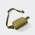 Pander 5 zipper pocket 2L belt bag in Dark Moss, product detail view 5
