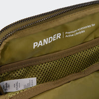Pander 5 zipper pocket 2L belt bag in Dark Moss, product detail view 8