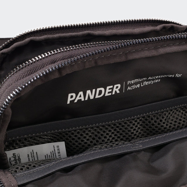 Pander 5 zipper pocket 2L belt bag in Dim Grey, product detail view 8