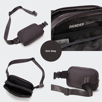 Pander 5 zipper pocket 2L belt bag in Dim Grey, product detail view 9