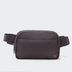 Pander 5 zipper pocket 2L belt bag in Dim Grey, front view with adjustable strap
