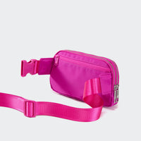 Pander 5 zipper pocket 2L belt bag in Grape Purple, product detail view 4